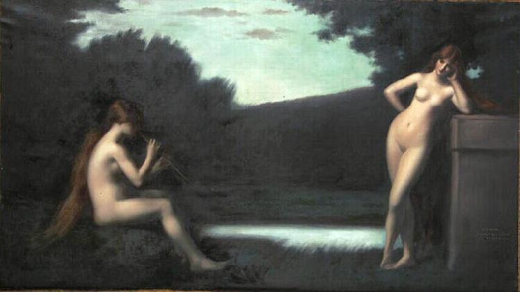 Jean-Jacques Henner Nus feminins oil painting image